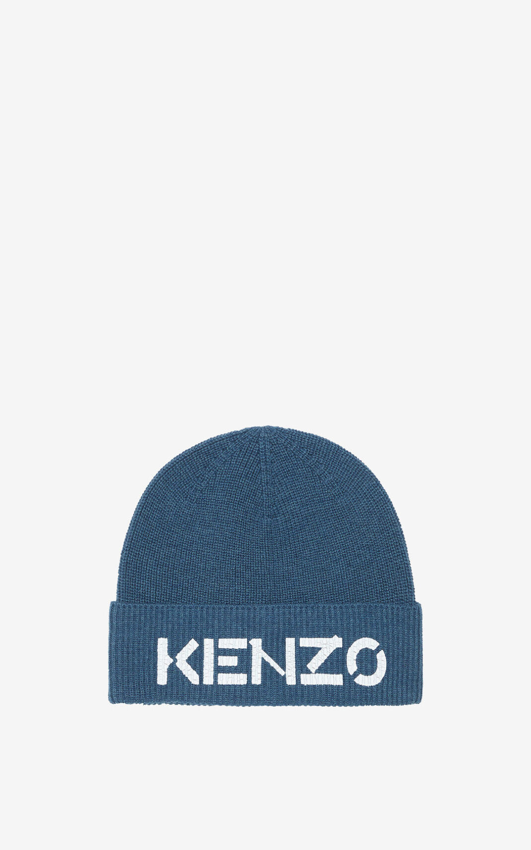 Kenzo Logo knit Beanie Heren Blauw | 32490TGOV